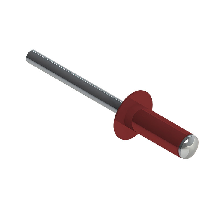 Заклёпка вытяжная Daxmer 3,2х8,0 RAL 3013 (1000 шт) сталь/сталь